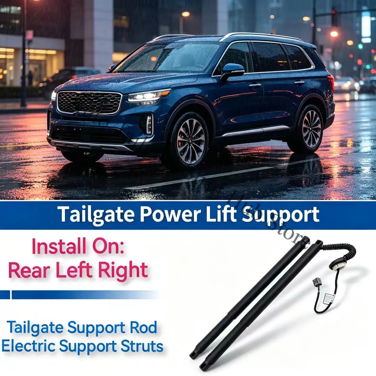 For 2015-2020 K2YC K2YL Cadillac Escalade ESV LH Tailgate Power Lift Supports RH Tailgate Gas Spring Struts 84306929 84183515
