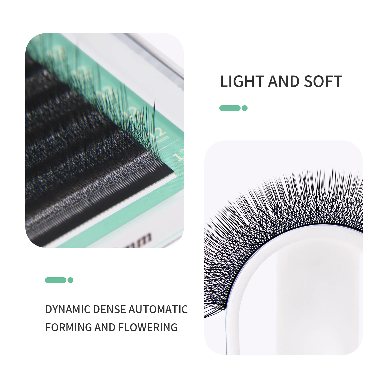 Glamlash 4D W Shape Easy Grafting Eyelashes Soft and Create Blooming Eyelashes Easily