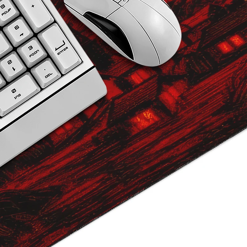 Mouse Pad Red Starry Night Gaming printon demand Home Large HD Mousepad XXL Desk Mats Office Soft Carpet Desktop Mouse Pad