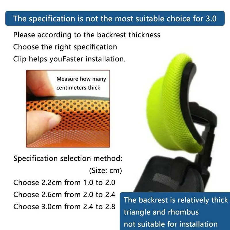 

Adjustable Headrest Office Chair Swivel Lifting Computer Chair Neck Protection Pillow Soft Sponge Headrest For Office Chair Q8L6