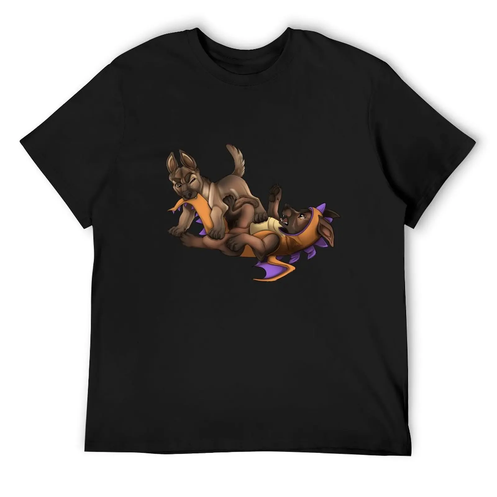 Malinois Puppies // Romping Ratbags T-Shirt customs summer top clothing for men