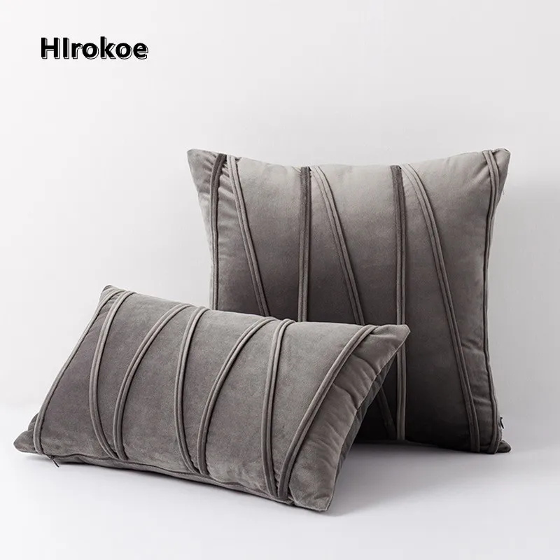 

Nordic Cushion Cover Pillow Case Velvet Striped Striped Pillow Cover Bedroom Living Room Chair European Sofa Pillow Cover Home