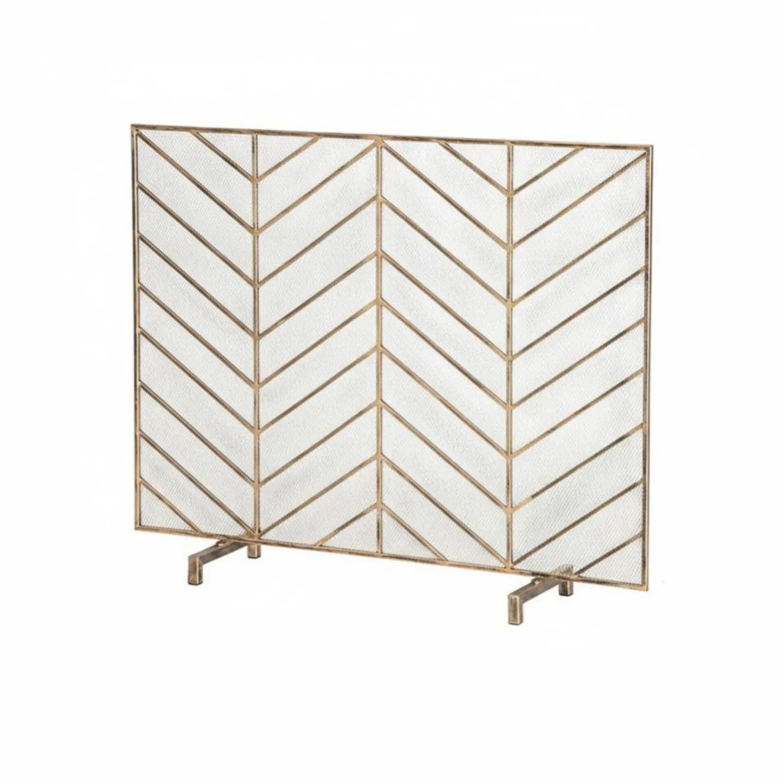 

Отдельностоящая защитная сетка от огня с золотистым покрытием, безопасная для детей и домашних животных, для использования в помещении, гостиной, спальне