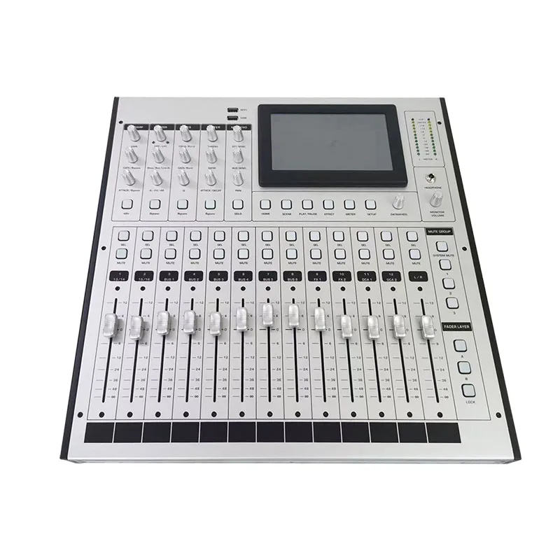 Digital professional 12 channel performance recording digital audio mixer sound console