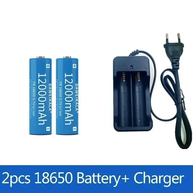 18650 battery 3.7V 12000mAh rechargeable Li-ion battery for Led flashlight Torch batery lithium battery charger