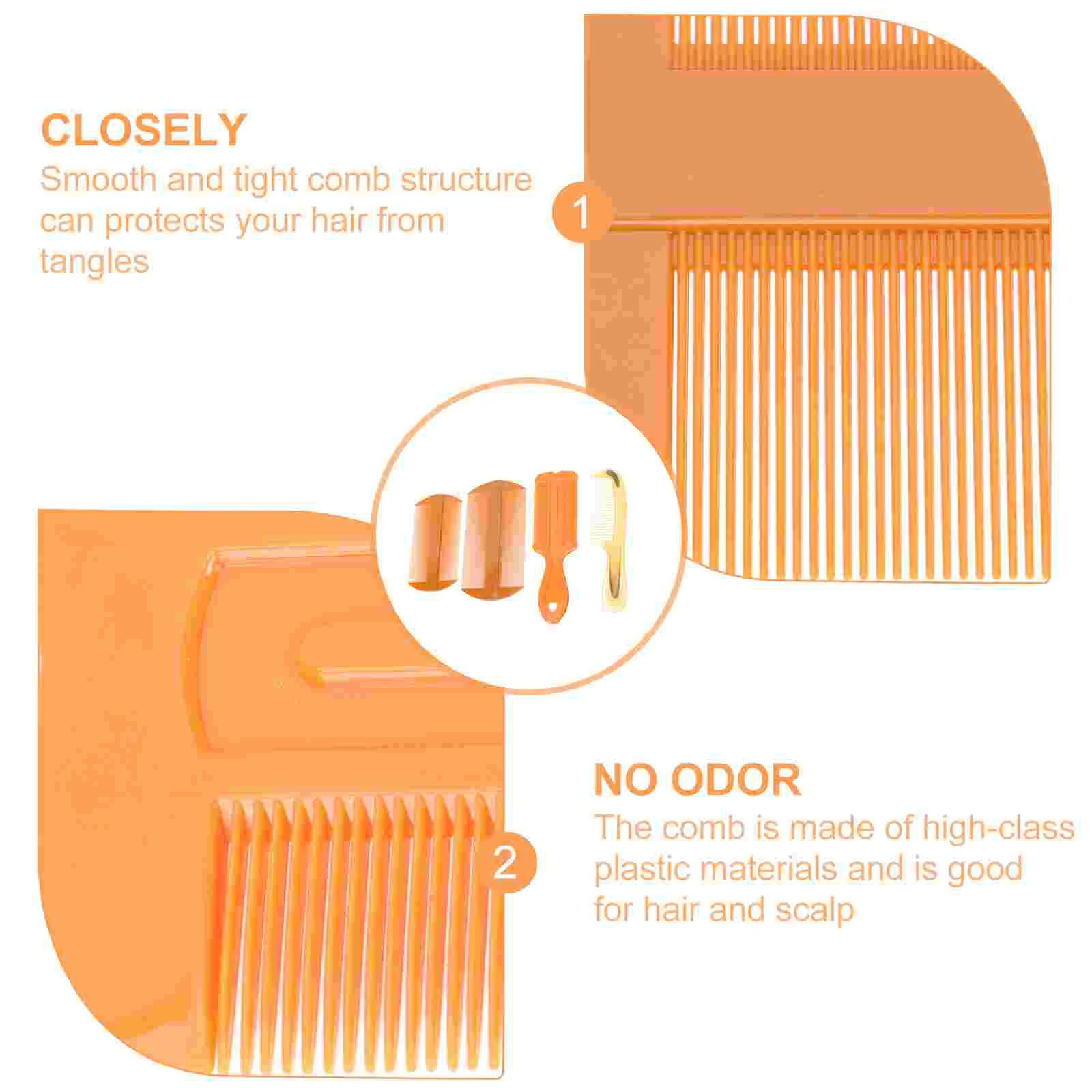 3 Pcs Comb Combs for and Nits Double Sided Cradle Cap Kids Hair Grooming Wide Tooth Anti-static