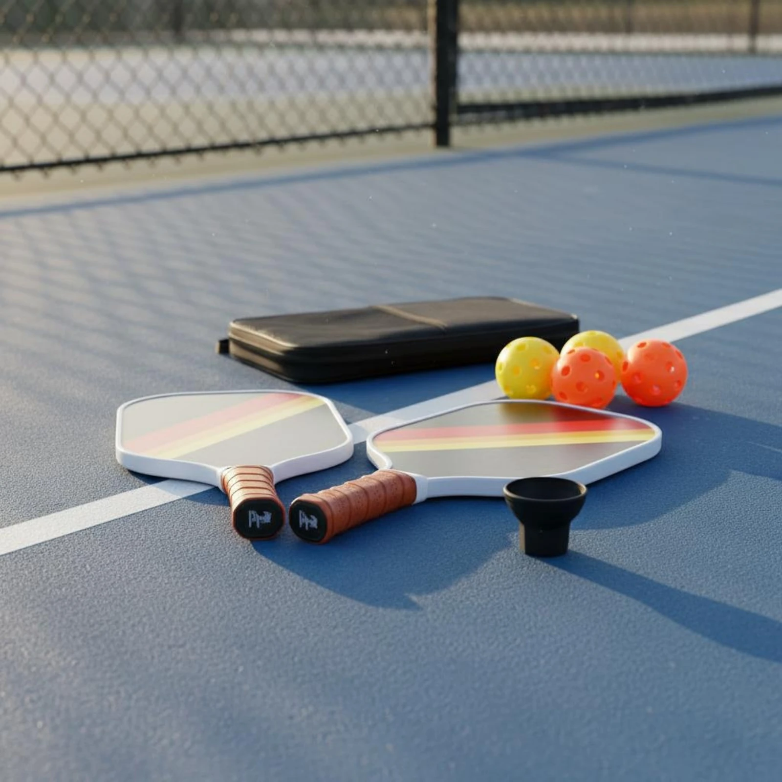 

Carbon Fiber Pickleball Paddles Includes Carrying Bag Pickleball Paddle Set Lightweight Cellular Structure Interior Paddles