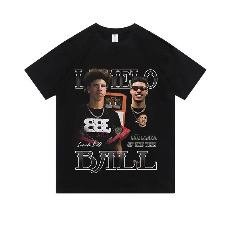 LaMelo Basketball Ball Player Cotton T-shirt Unisex Women Fans Essentials Short Sleeve Tee Fashion Luxury Brand Classic Tops