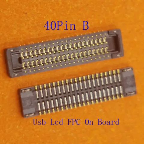 2-50 шт. разъем FPC, ЖК-дисплей, USB-зарядка для Samsung Galaxy A14 4G A145F A04 A045 M04 M045 A05S A057 M14 M145 40Pin