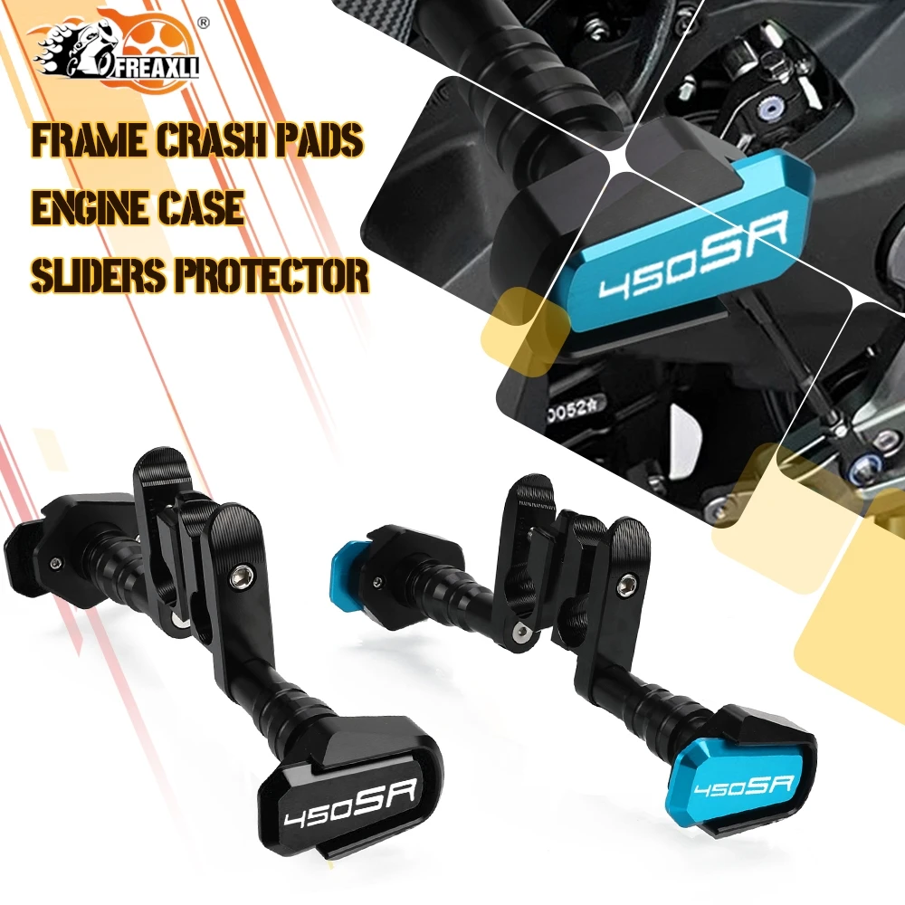 

FOR CFMOTO 450SR 450SS 450SRS 450NK 2022-2025 2024 2023 Engine Protection Cover Frame Sliders Crash Pad Falling Protector Guard