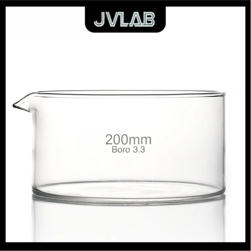 

High Borosilicate Glass Crystallization Dish – Flat-Bottom Evaporating Dish (60-180mm) for Laboratory Use JVLAB