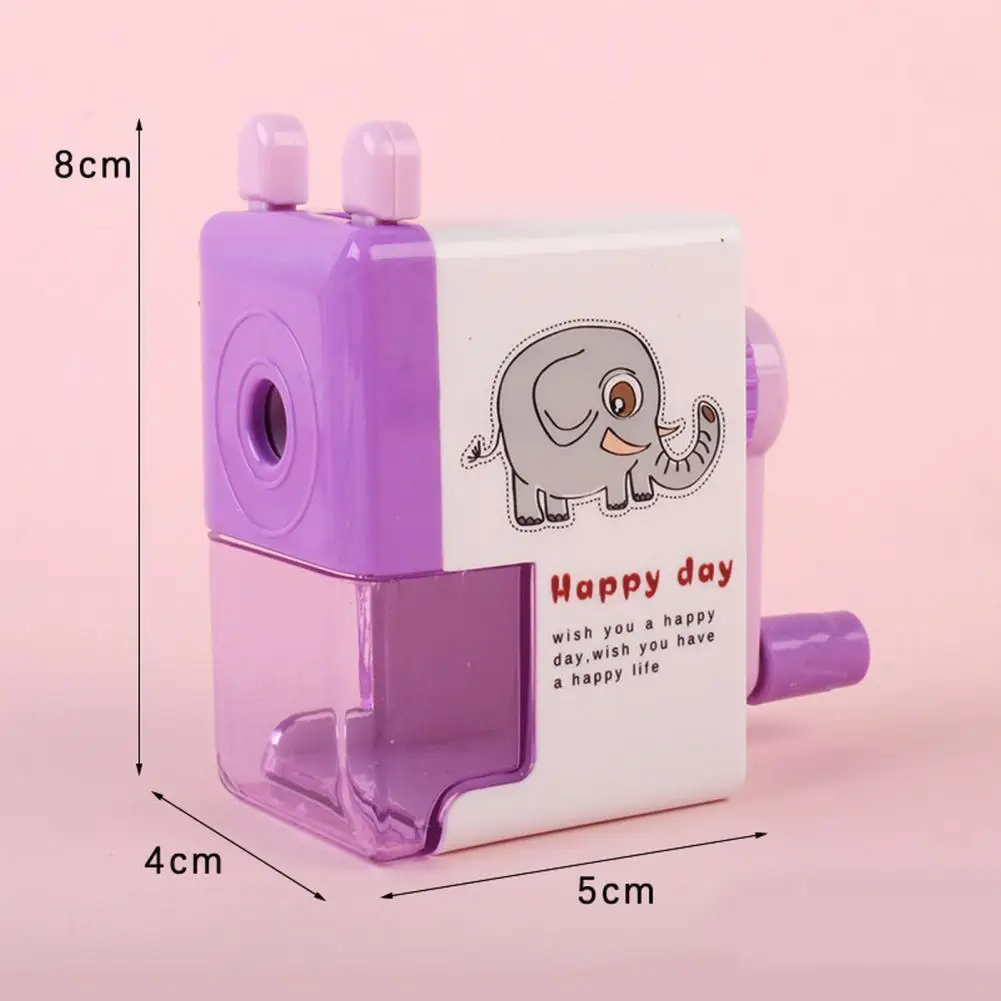 Portable  Functional Pencil Cutter Office Stationery Easy-cleaning Rotary Sharpener with Drawer Holder   School Accessories