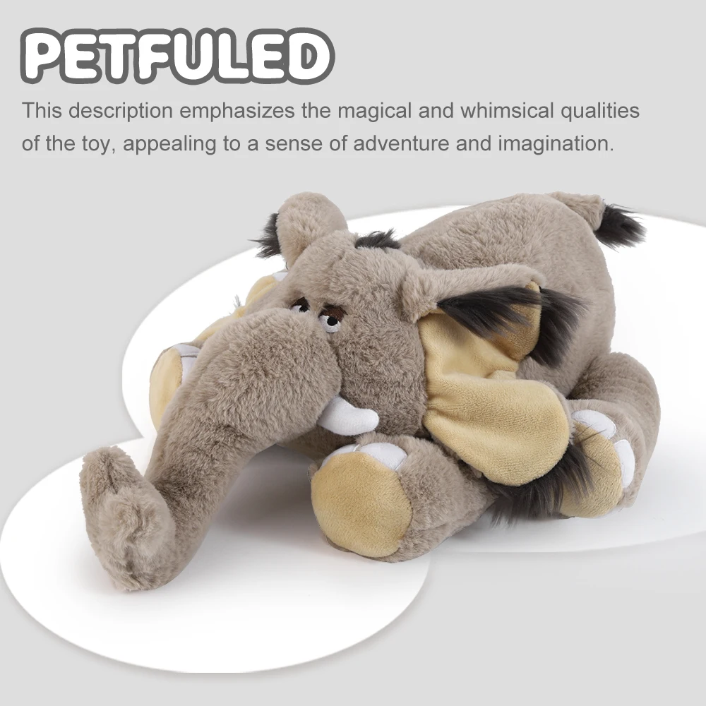 PET Fuled Plush Dog Toy with Heartbeat Squeaky, Smelly Sleep Aid Suitable for All Breeds Perfect Christmas Companion