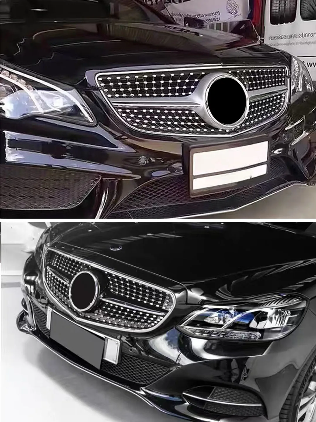 

Suitable for Mercedes Benz E-Class W212 2009-2015 GT diamond grille front grille radiator grille body kit