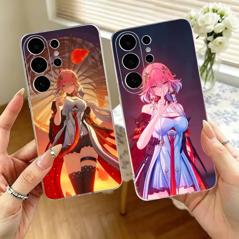 W-Wuthering Waves W-WuWa Game  Phone Case Silicone Soft for Samsung S25,S24,S21,S22,S23,S30,Ultra,S20,Plus,Note,10Cover