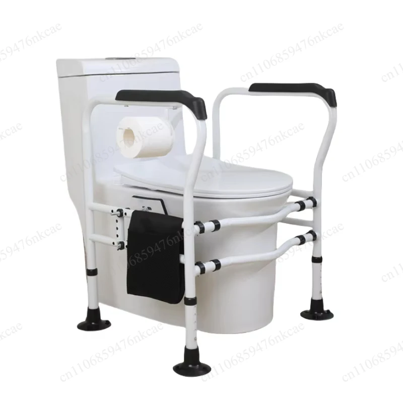 Height Adjustable Bathroom Non-Slip Assisted Portable Toilet Chair Shower Chair