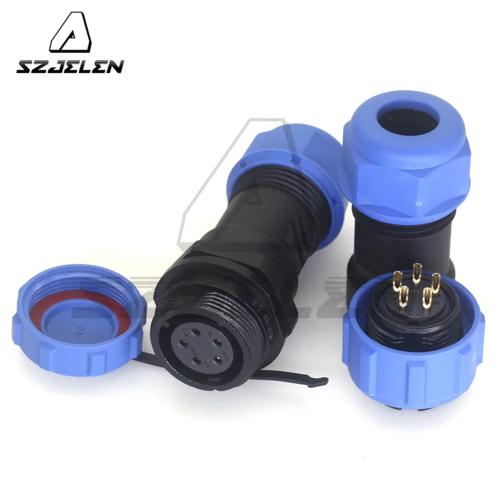 SP17 Connector 5-Pin Waterproof IP68 Docking Plug And Socket, Communication Cable CNC Lathe Power Line