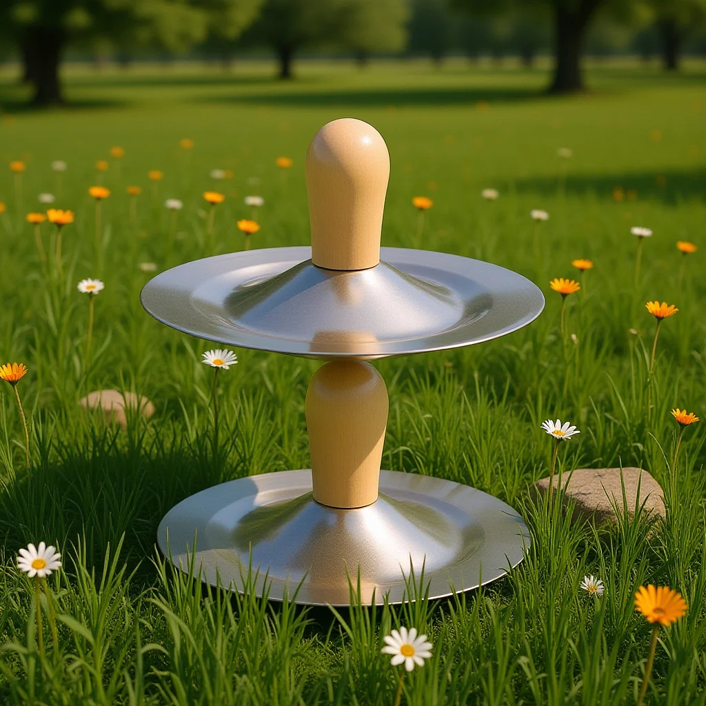 2 قطعة الصنج النحاسي مقبض خشبي معدني خفيف الوزن أداة قرع اليد لأداء موسيقى الرقص الشرقي