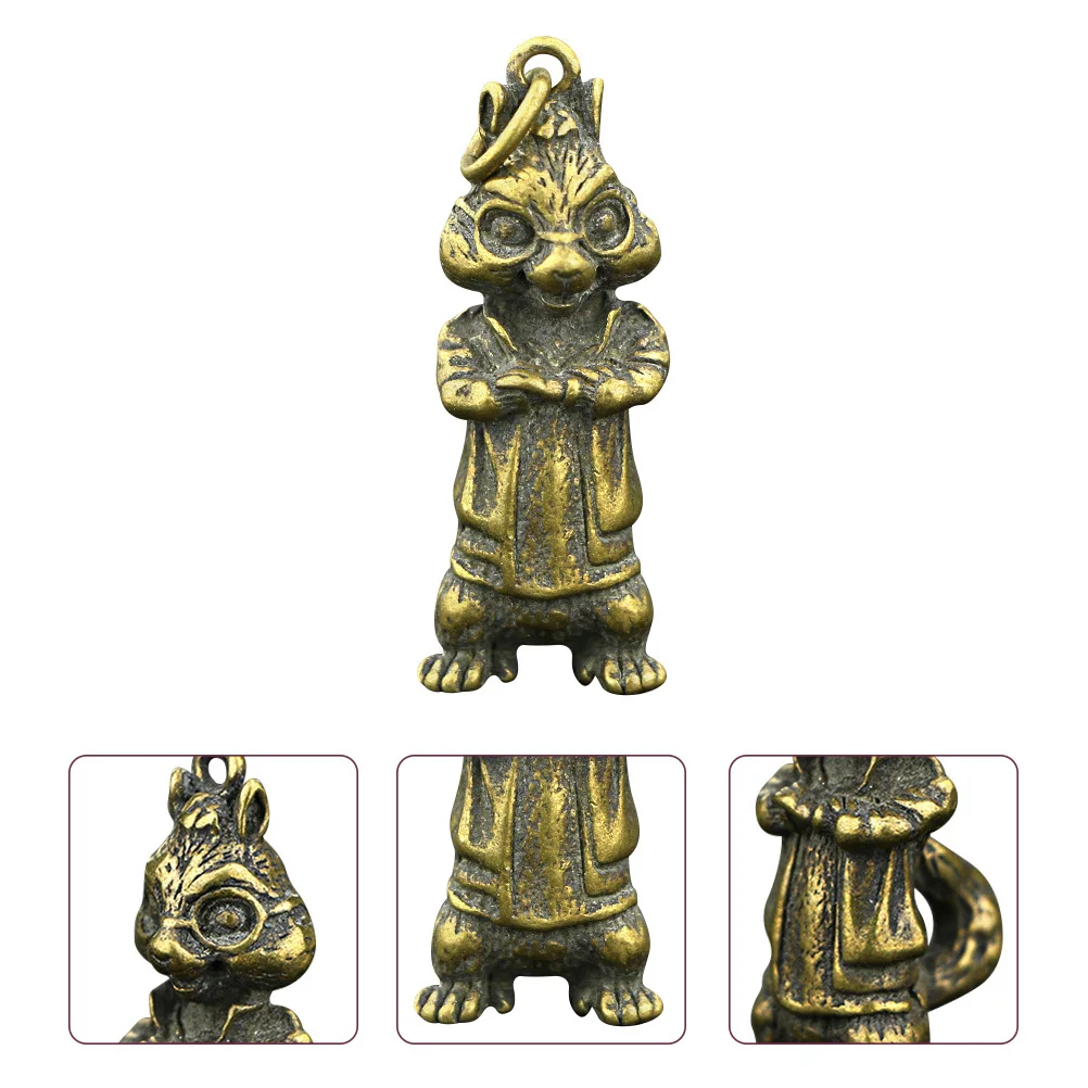 

Brass Weasel Pendant Small DIY Keychain Decor Retro Vintage Accessory for Bag Keyholder Handmade Decoration DIY Pendant Decor