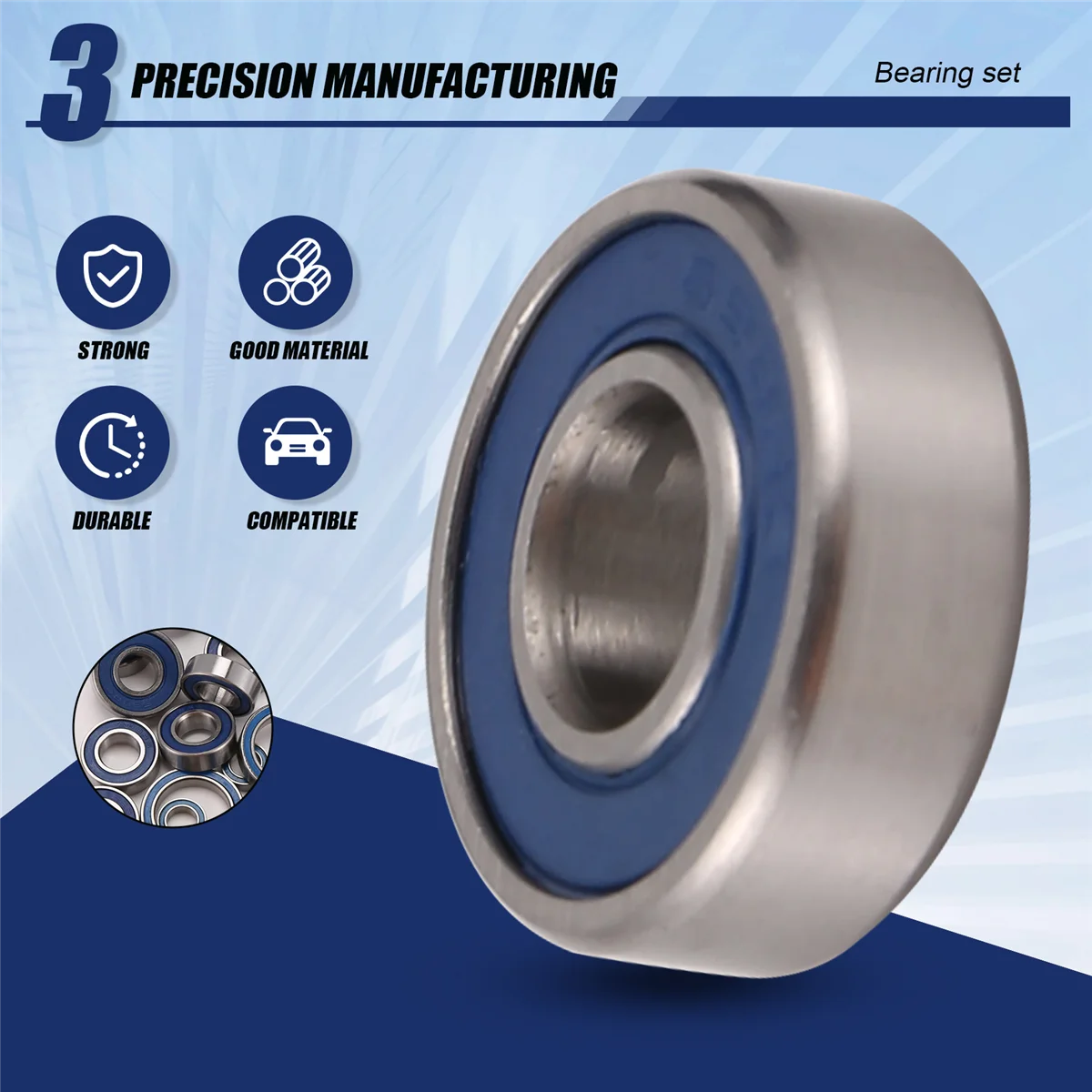 

A72I 22Pcs Sealed Bearing Kit for Arrma 1/8 Kraton Senton Outcast Talion Notorious 1/7 Mojave 6S RC Car Upgrades