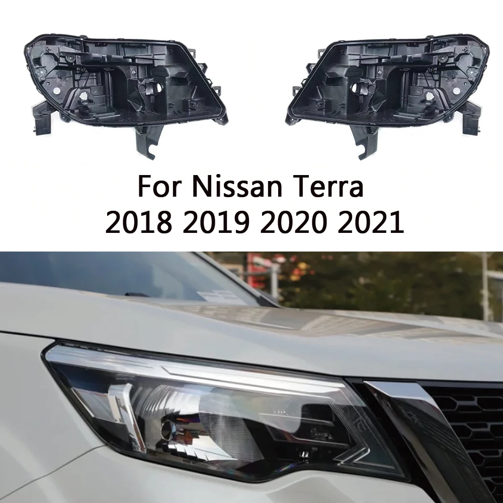 

For Nissan Terra 2018 2019 2020 2021 High version Car Front Headlight Base Headlamp Base Back House Shell Cover Cap