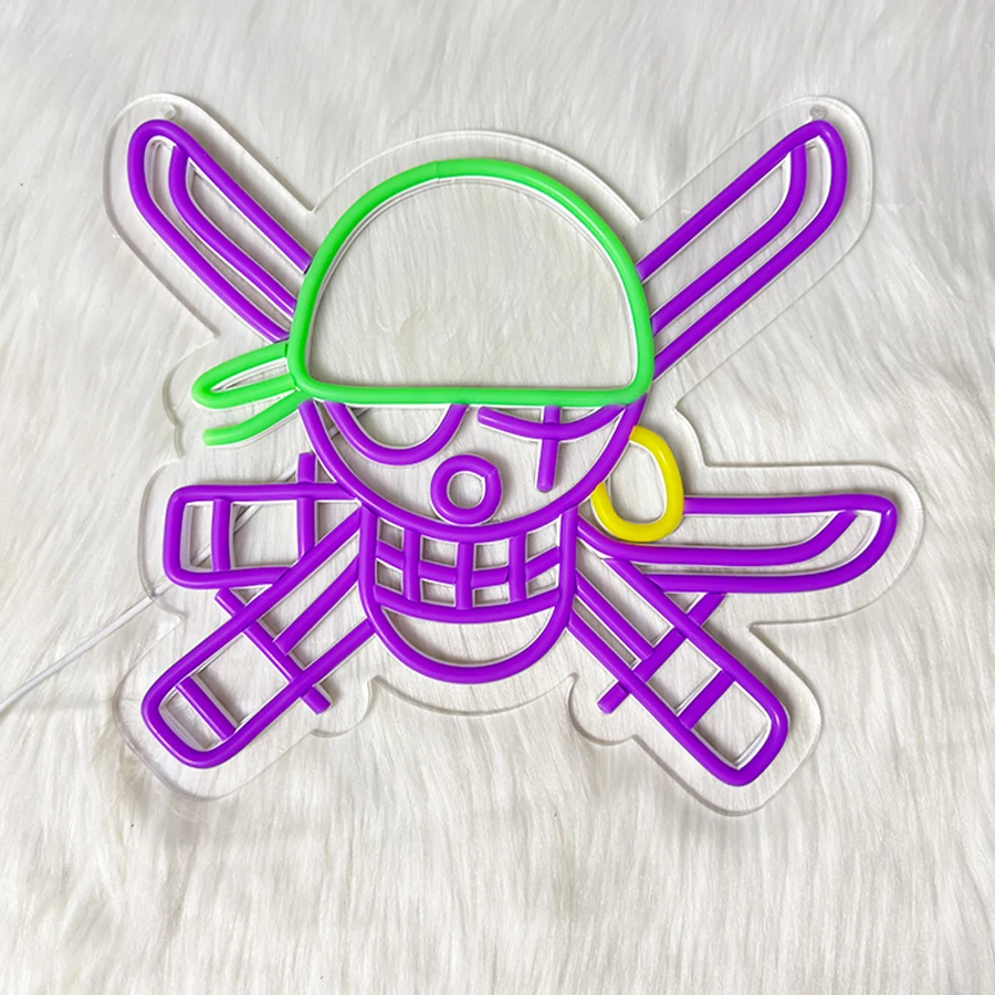 Skeleton Led Neon Sign, Knife Icon Hand-Made, Usb Powered, Used For Artistic Decor Lights In Clubs, Game Rooms And Bedrooms.