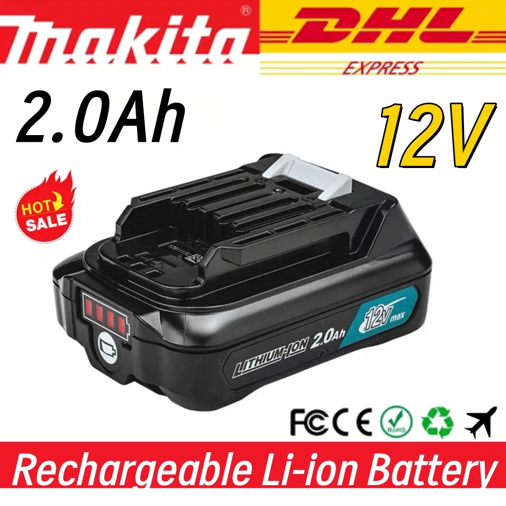 

BL1021B BL1020 12V 10.8V 2000mAh Li-ion Power Tools Rechargeable Battery for Makita BL1016 BL1015 BL104 DF331D