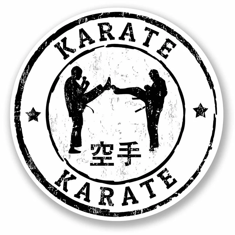 Funny Karate Car Stickers Motorcycle Vinyl Decal Waterproof Windshield Auto Accessories #S90384