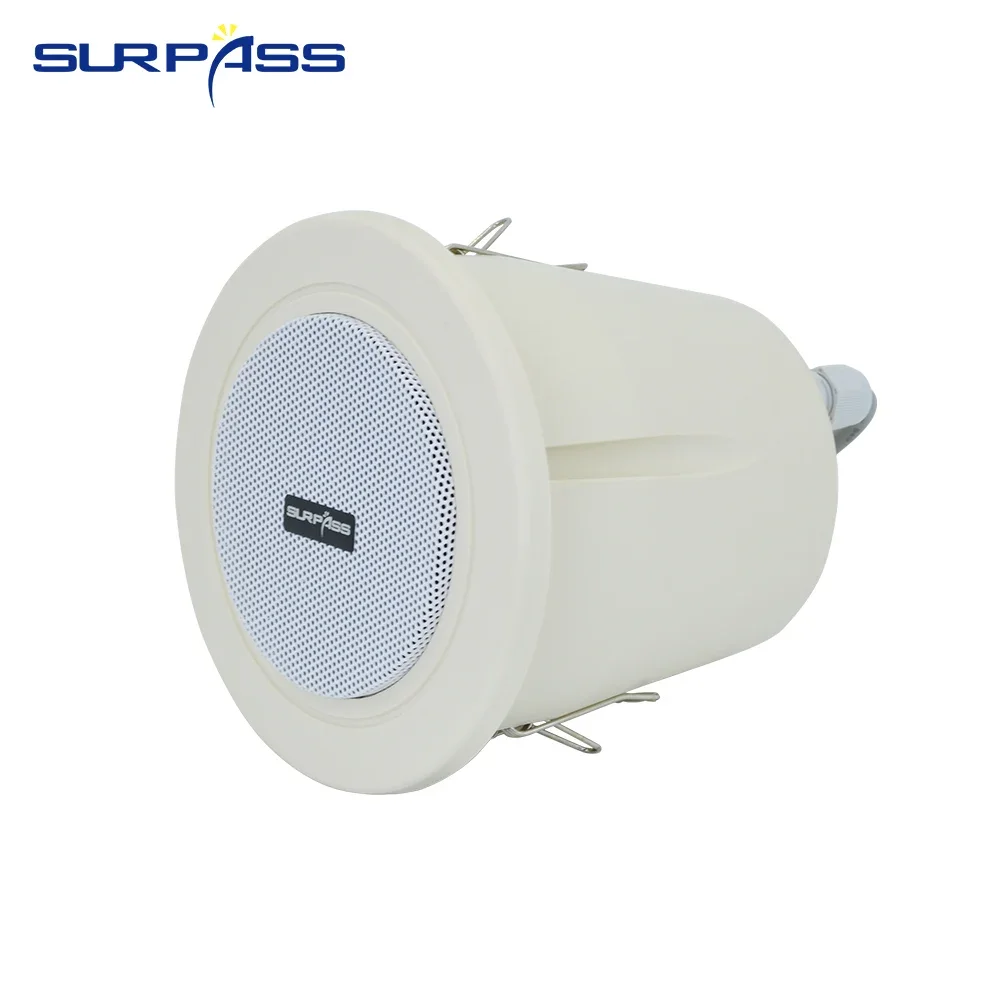 4\'\' Waterproof IP55 Speaker Mini Music Speaker Full Range Ceiling Speakers PA Sound System for SPA Sauna Bathroom Shower Room