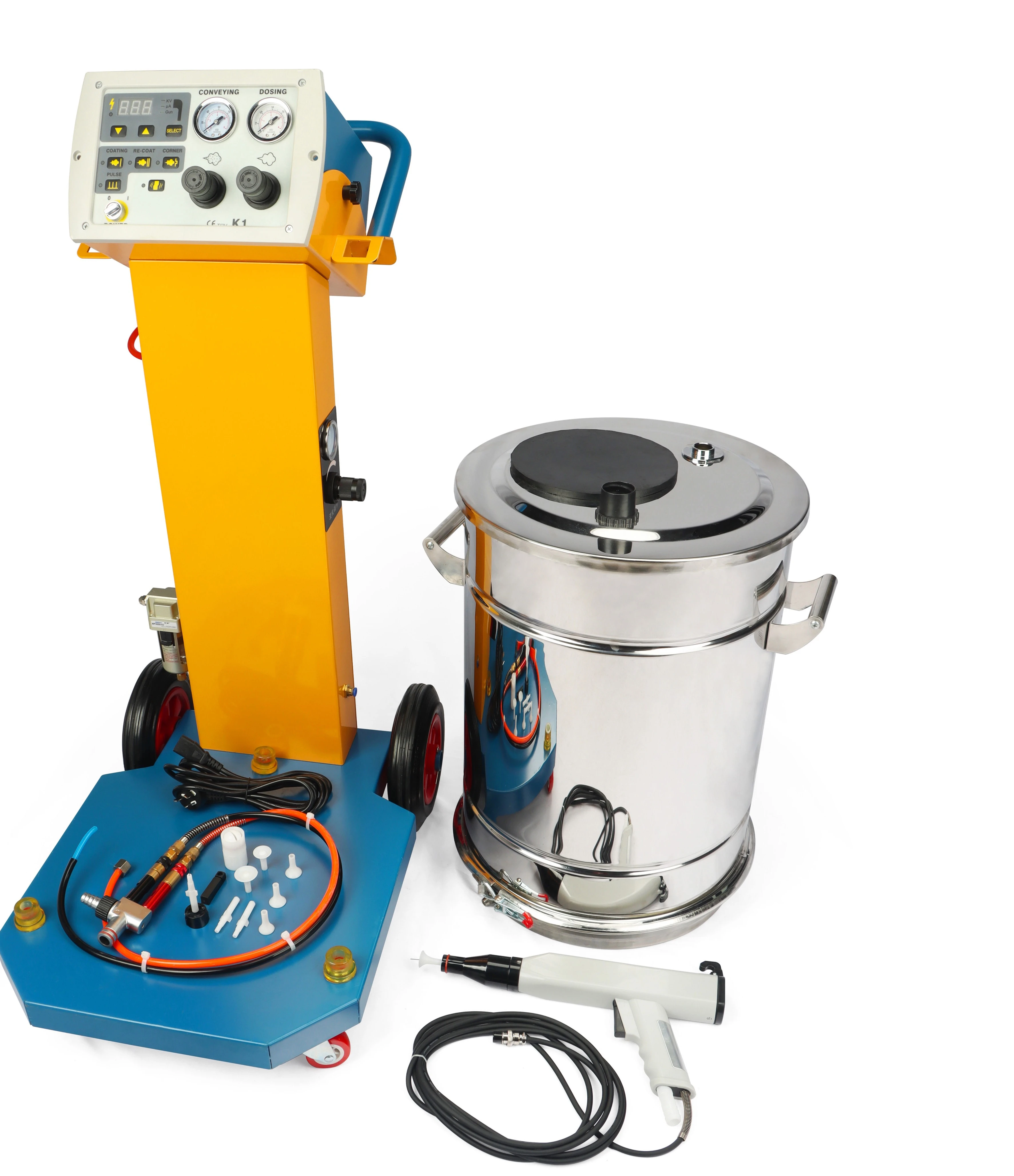 High Quality Non-Rotating PLC Controlled Electrostatic Powder Coating Machine Spray Pump 110V/220V High Efficiency 1 Year