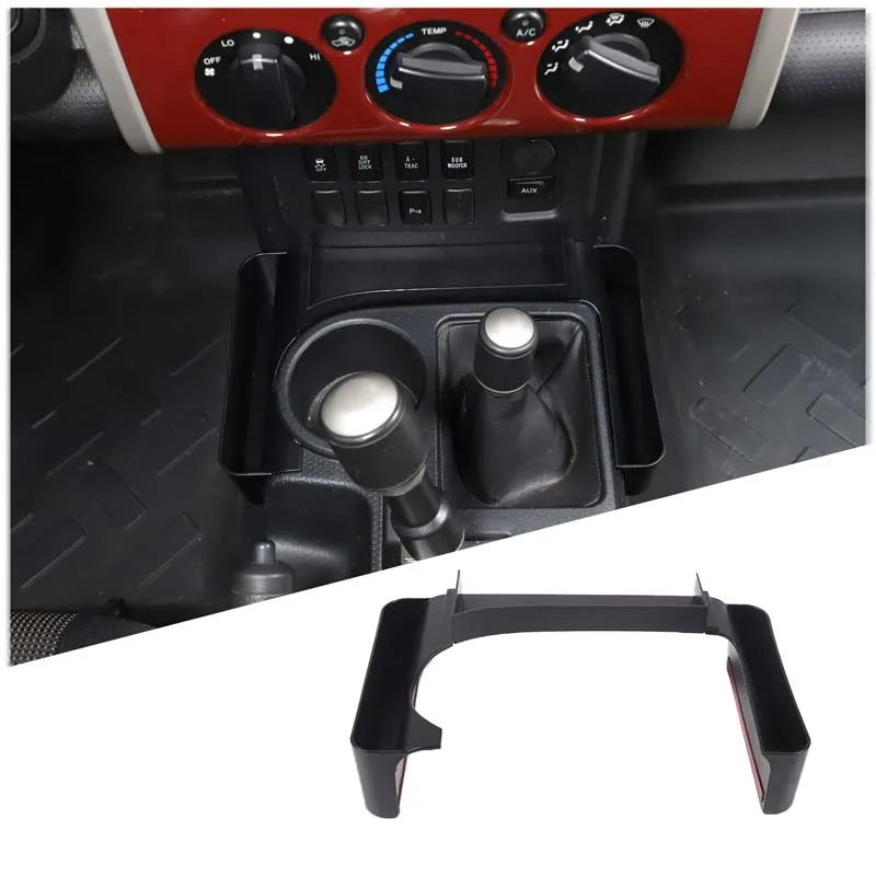 ABS Center Console Side Storage Box Multi-Function Mobile Phone Tray For Toyota FJ Cruiser 2007-2021 Car Interior Accessories