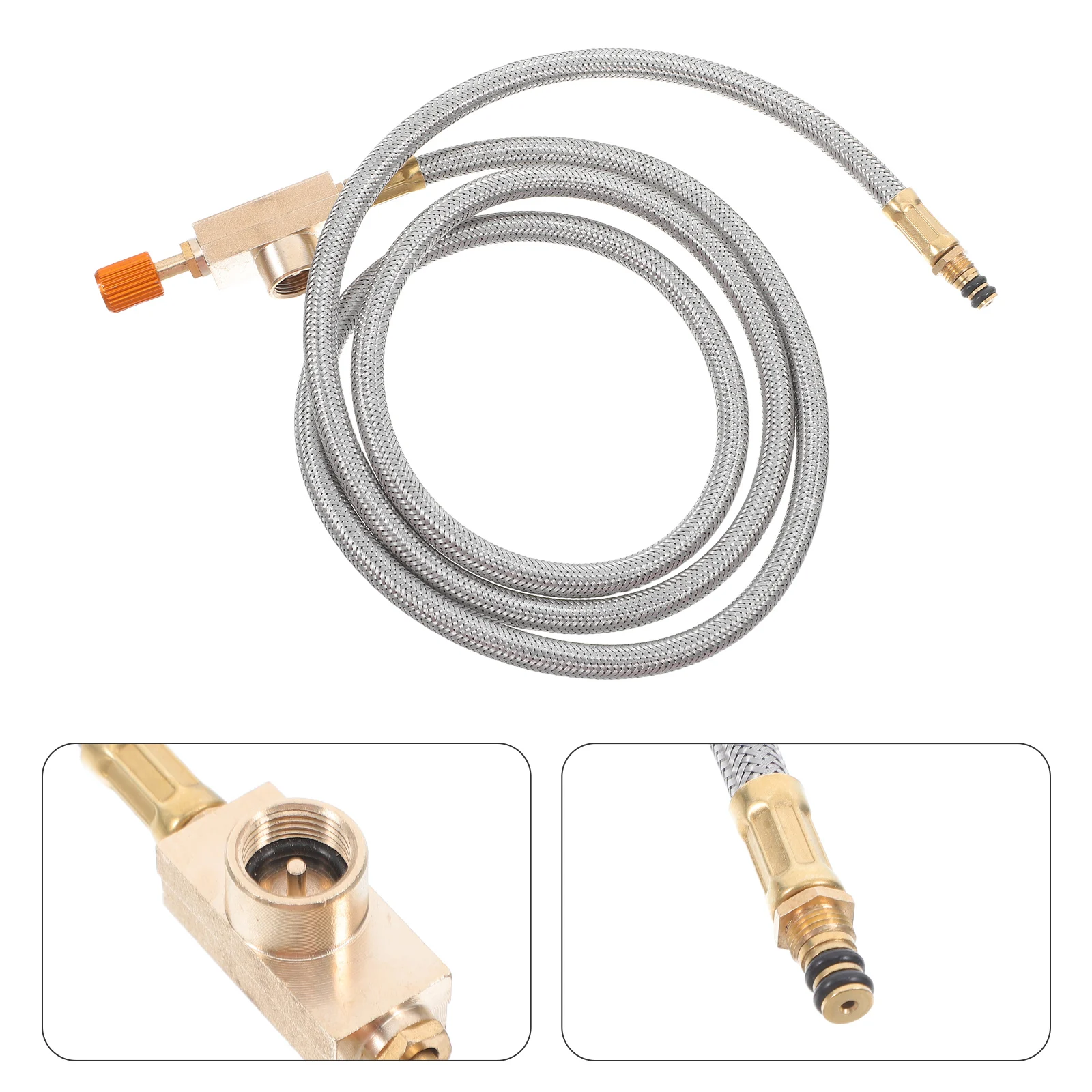 

s Outdoor Stove Camping Burner Hose Adapter Kit Extended Connection Pipe BBQ Stable Gas Supply for Natural Gas Grill Extension
