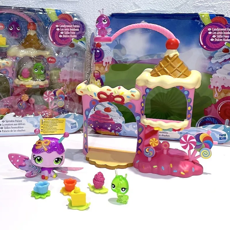 

Hasbro Littlest Pet Shop Figure Candy Castle Dessert Shop Miniature Scene Children Pretend Play Collection Toy