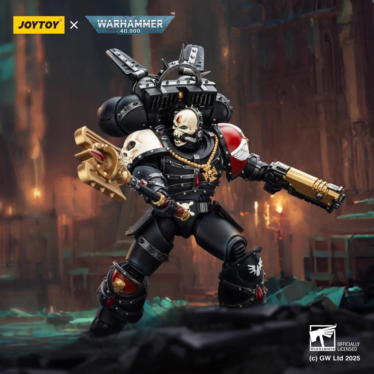 

JOYTOY Warhammer 40K масштаб 1/18 кровяные ангелы Lemartes с пакетом прыжков, Blood Crozius и абсолютный болт, фигурка пистолета, модель игрушки