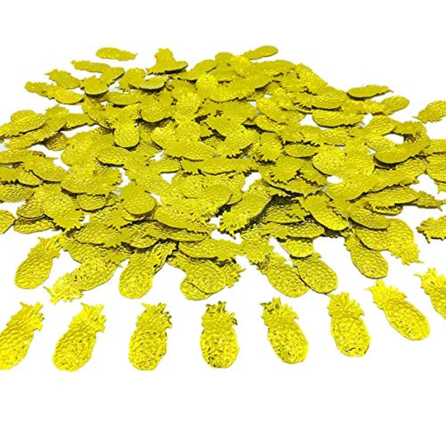 Confettis d'été à paillettes d'ananas, décoration de Table pour cadeaux de fête, pour Luau Tropical, Jungle hawaïenne, plage, thème de mariage, partie d'île