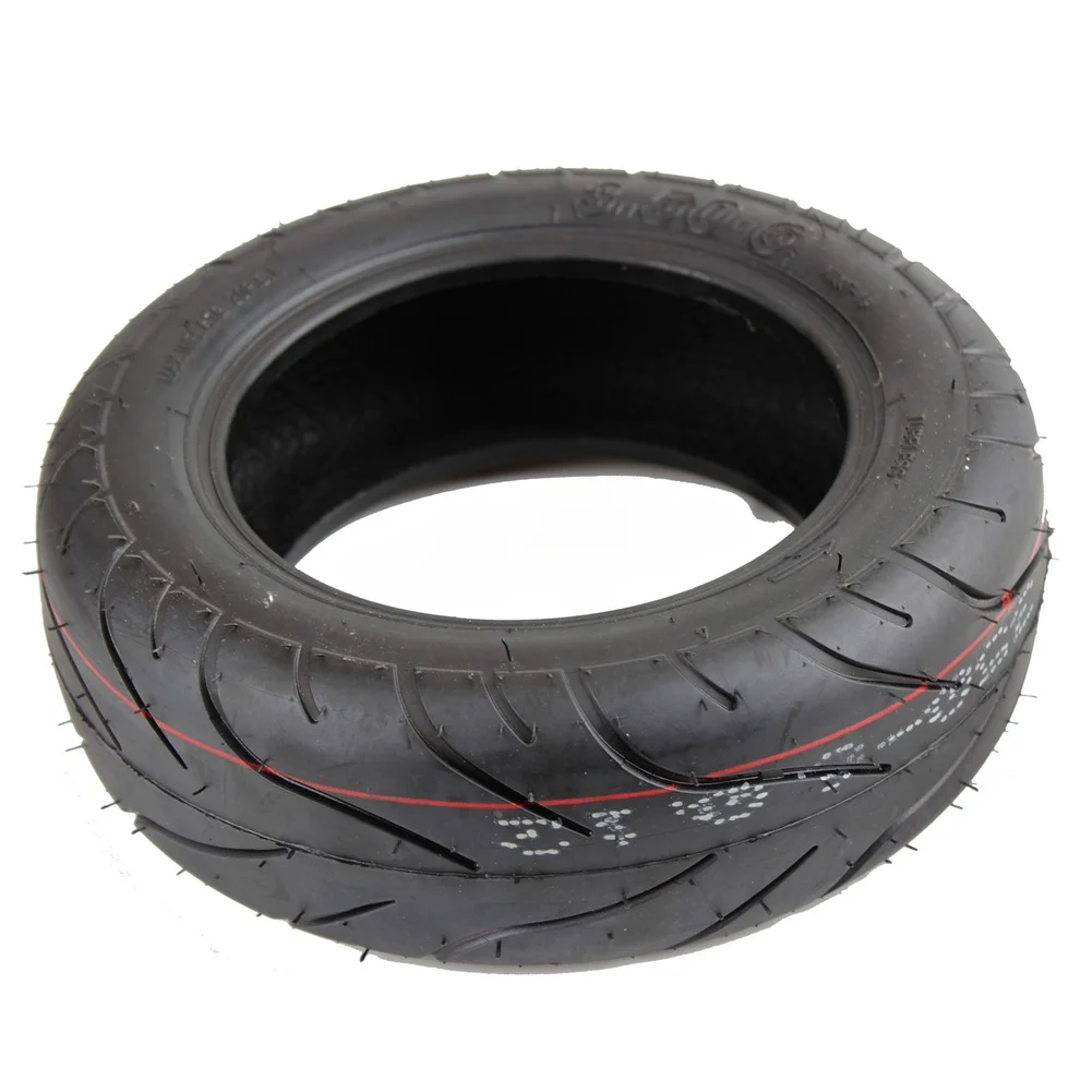 For Electric Scooter Replacement 10 Inch 3.50-6 Tubeless Vacuum Tire Thickened Black Rubber Tire for Quick Secure Mounting