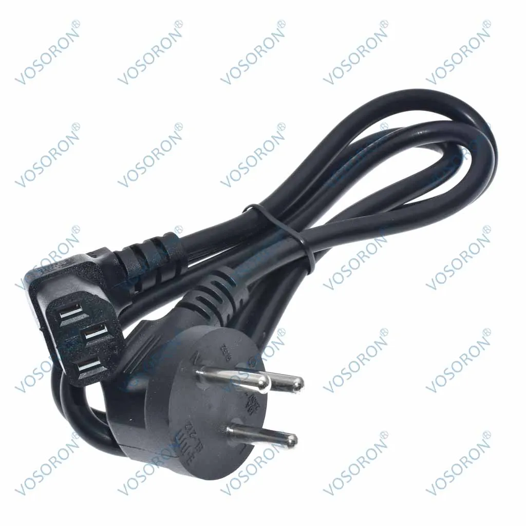 Israel SI-32 3-Pin Plug to IEC C13 Female PDU Right Angle Power Cable (Up/Down/Left/Right Angle) for UPS/PC/Monitor/Printer/TV