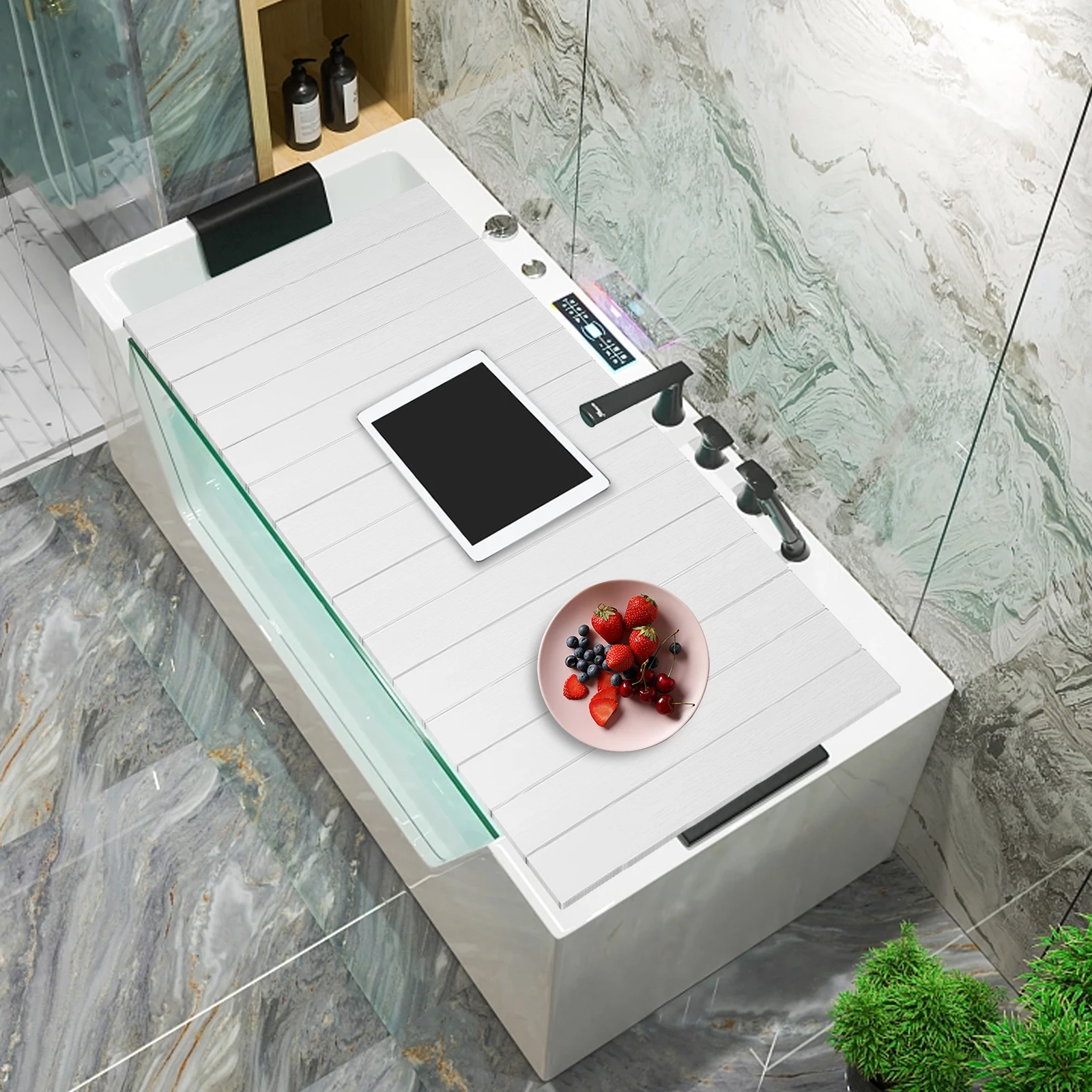 Foldable Bathtub Board, Waterproof, Dustproof Bathtub Tray, Insulation PVC Bathtubs, Durable Insulation Plate for Ho