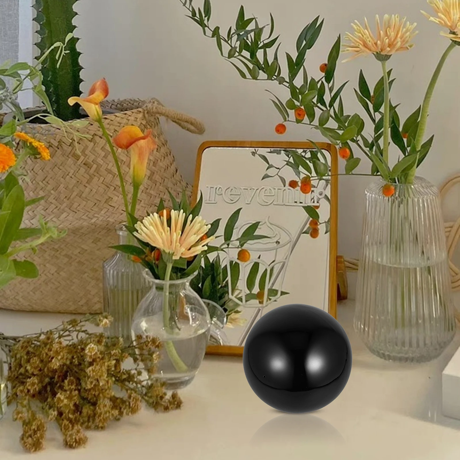 

1pc Mirror Reflective Balls Colorful Gazing Orbs Decorative Metal Garden Sphere DIY Party Supplies Polished Portable Photography