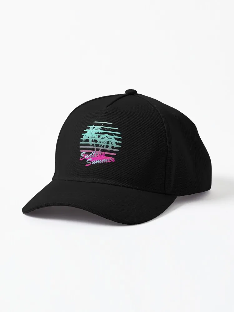 Retro 80s Tropical Sun Vaporwave Blue Endless Summer Cap For Women Men Hip Hop Cap Street Baseball Hat