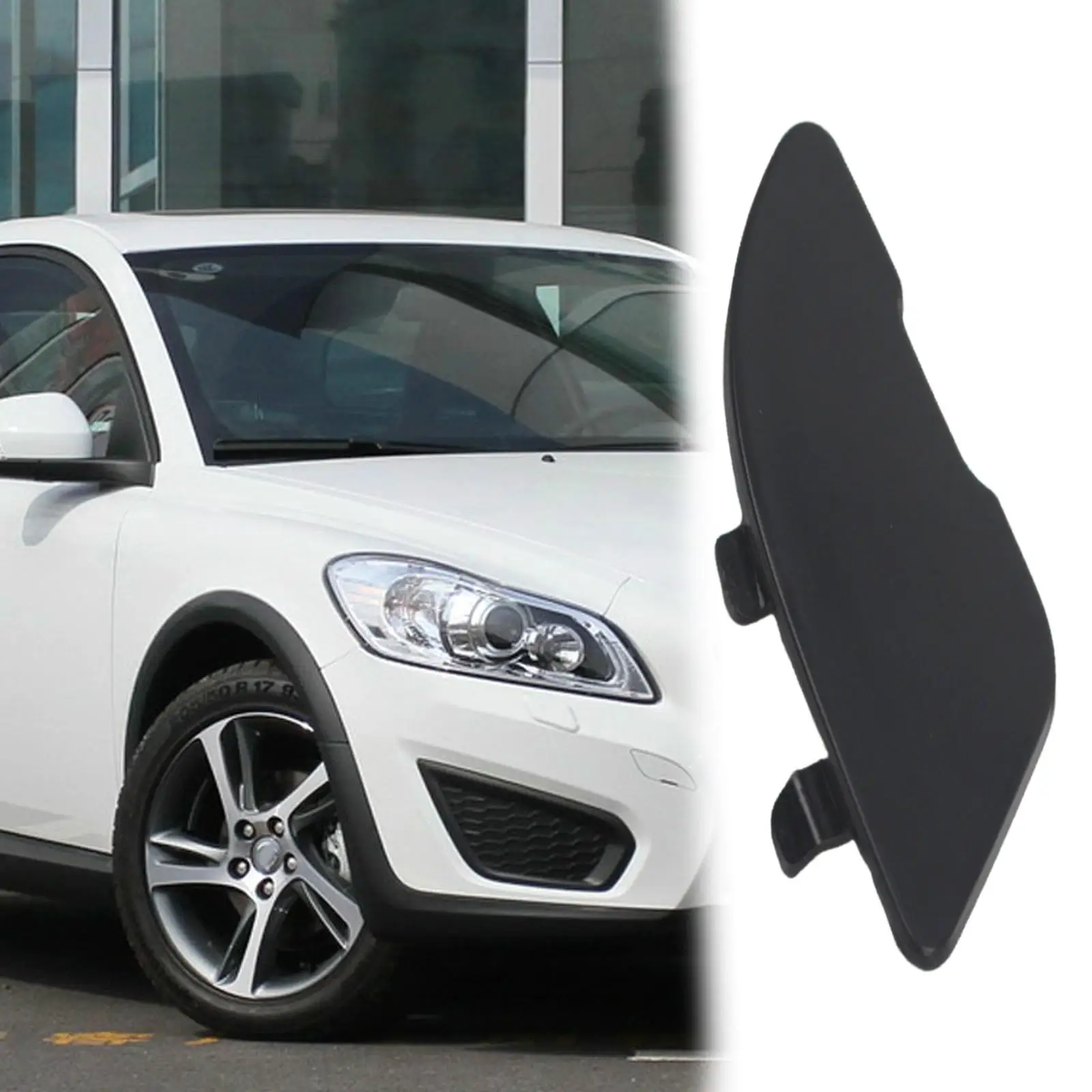 

Front Bumper Tow Hook Eye Cap Cover 31214636 for Volvo C30 MK1 Facelift
