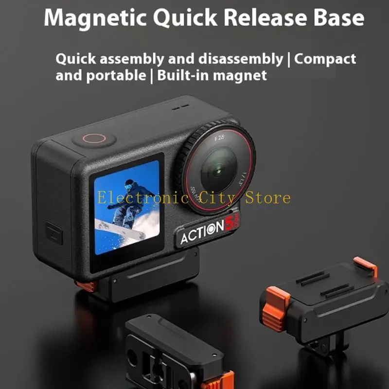 Universal Quick Install Base Action Camera Montaining Base for Action 5Pro/4 Hu8d