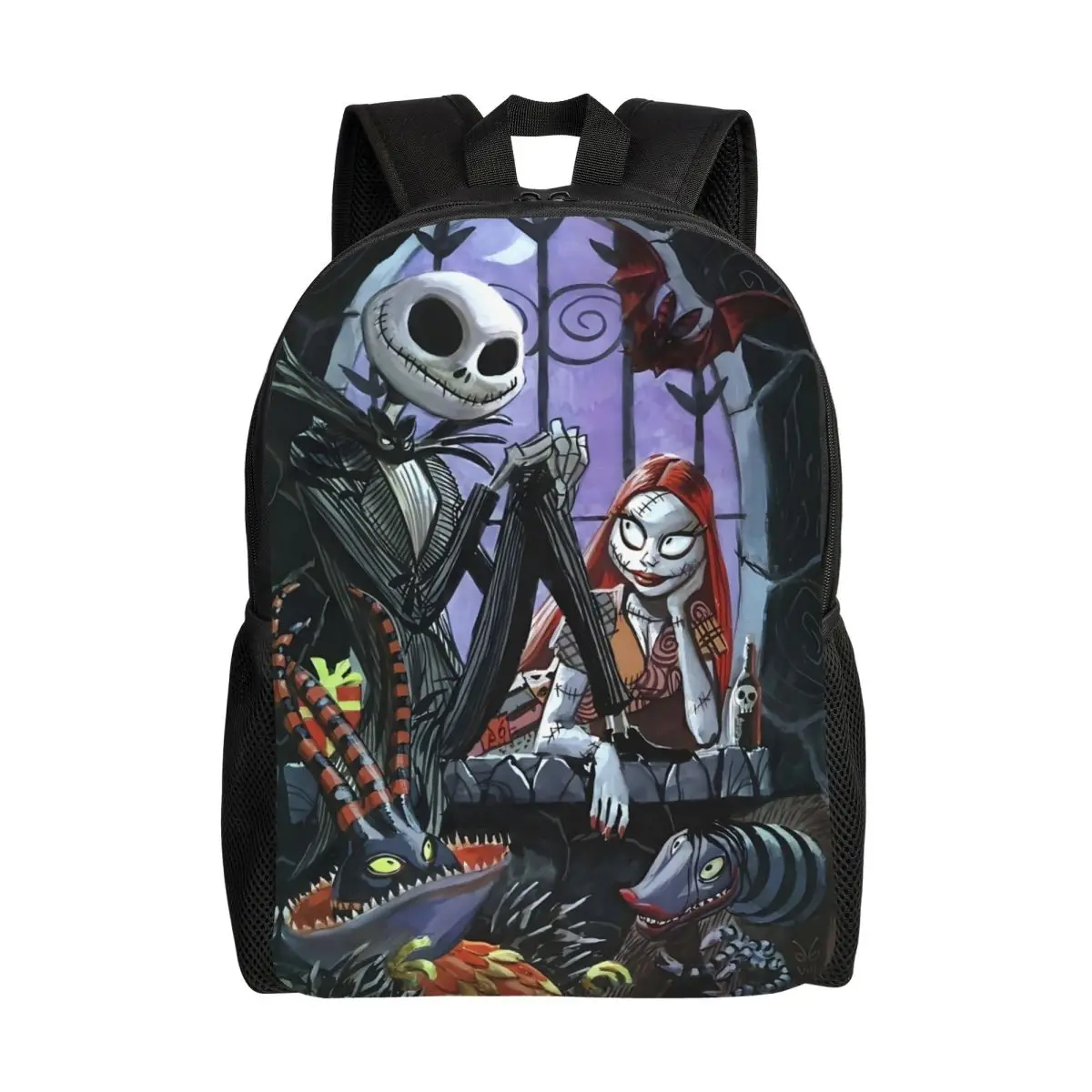 

Рюкзак для путешествий «Кошмар перед Рождеством», школьный рюкзак для ноутбука, сумка для книг, Джек Скеллингтон Салли, студенческий рюкзак, сумки