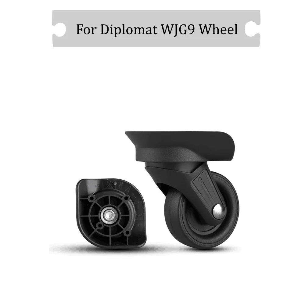 

For Diplomat WJG9 Universal Wheel Black Replacement Suitcase Rotating Durable Silent Smooth Shock Absorbing Accessories Wheels