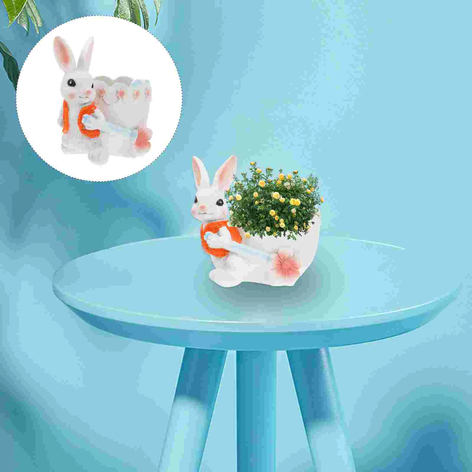 

Ornament Idyllic Decoration Flowerpot Bonsai Succulent Gardening Resin Plants Planting Container Office