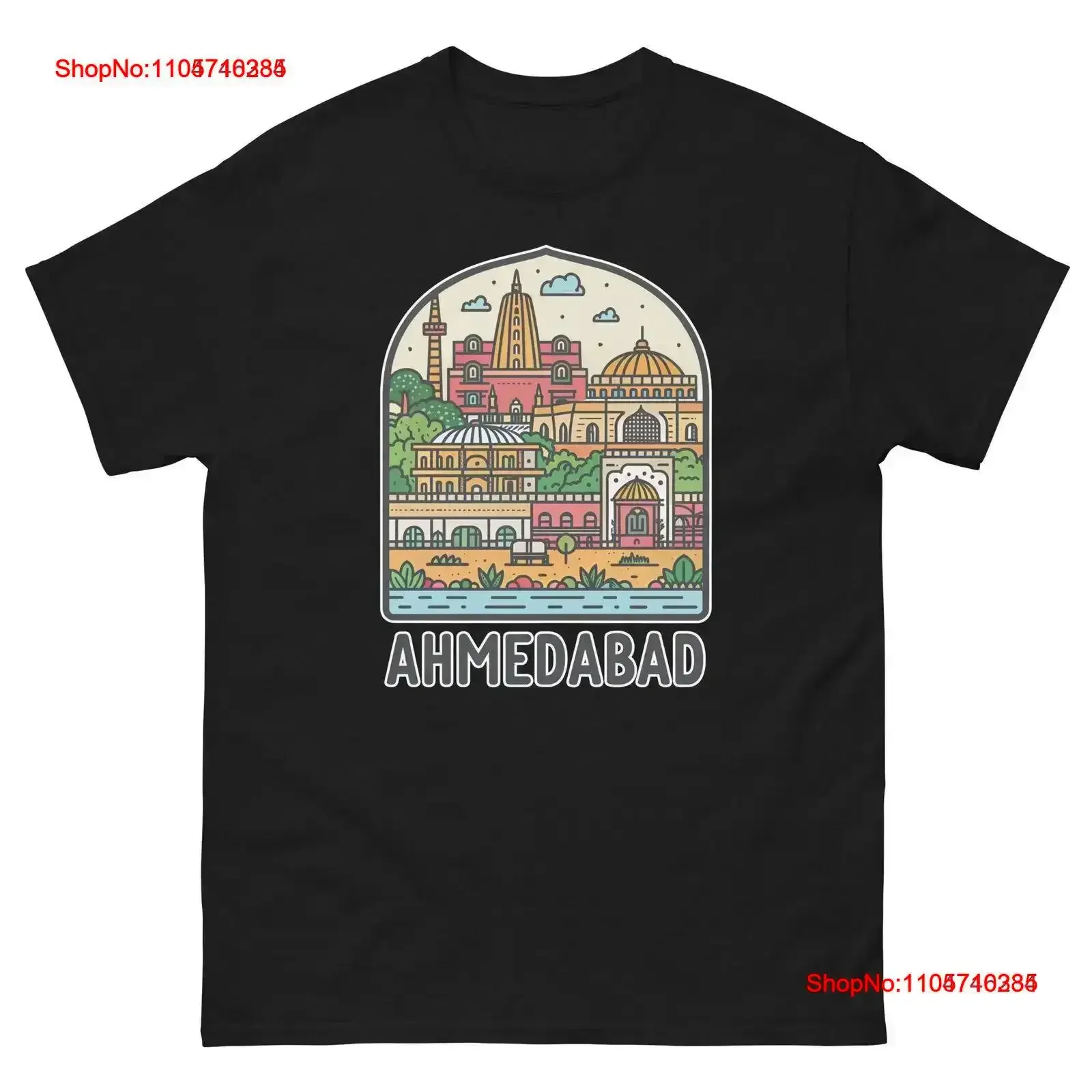 Ahmedabad World Travel Urban Area City T Shirt vintage Washed streetwear designer clothes Versatile vintage Washed Soft homme
