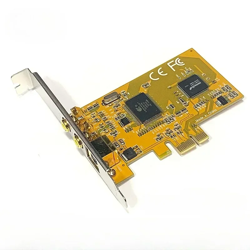 2 PORTS AV Svhs PCIE X1 878A Capture Card PCI-E 878 Sonography Medical Image Terminal Connector Video Capture Card SDK2000 1394