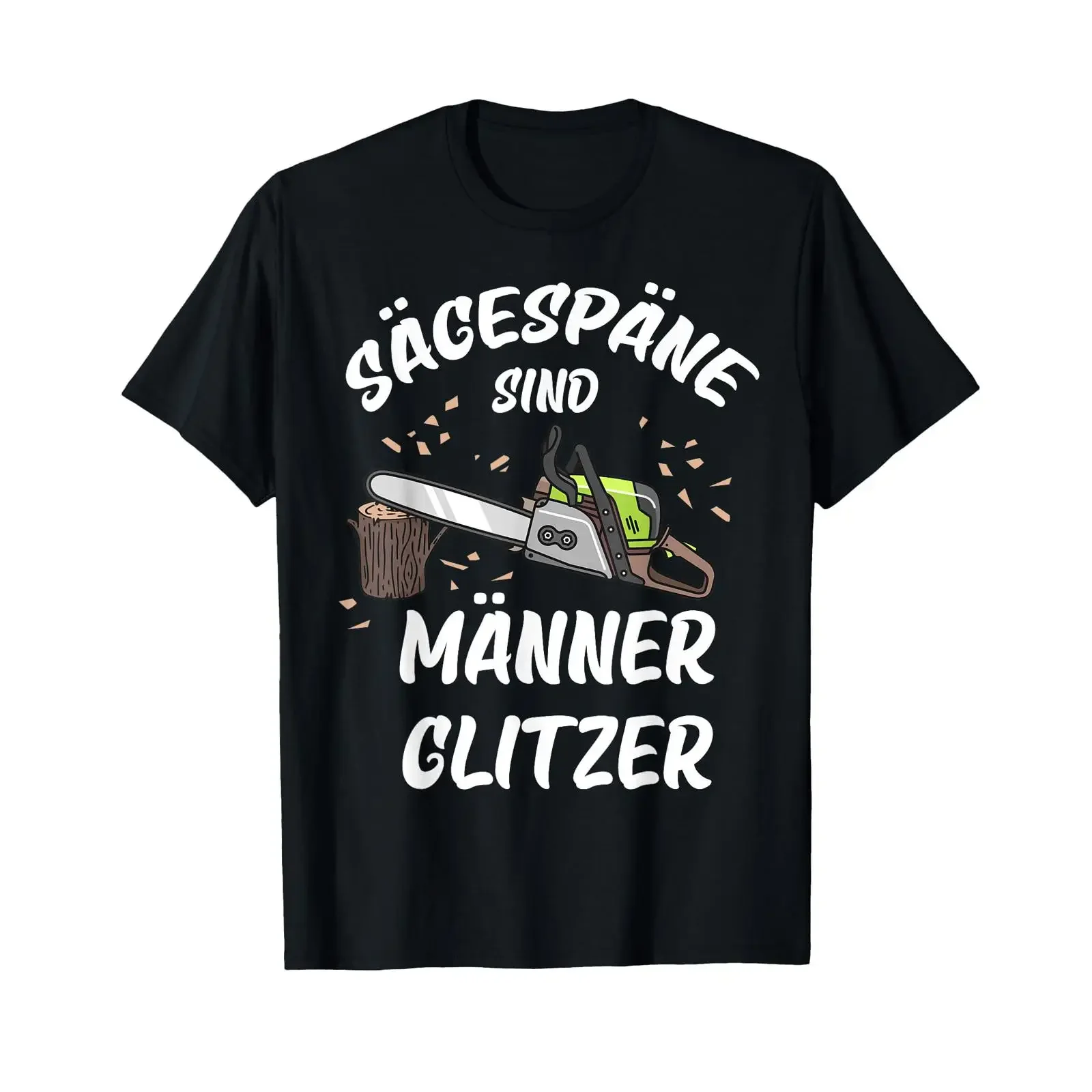 Sägespäne sind Männer Glitzer T Shirt vintage Washed Top For Everyday Wear Stylish fashion Casual Versatile designer clothes