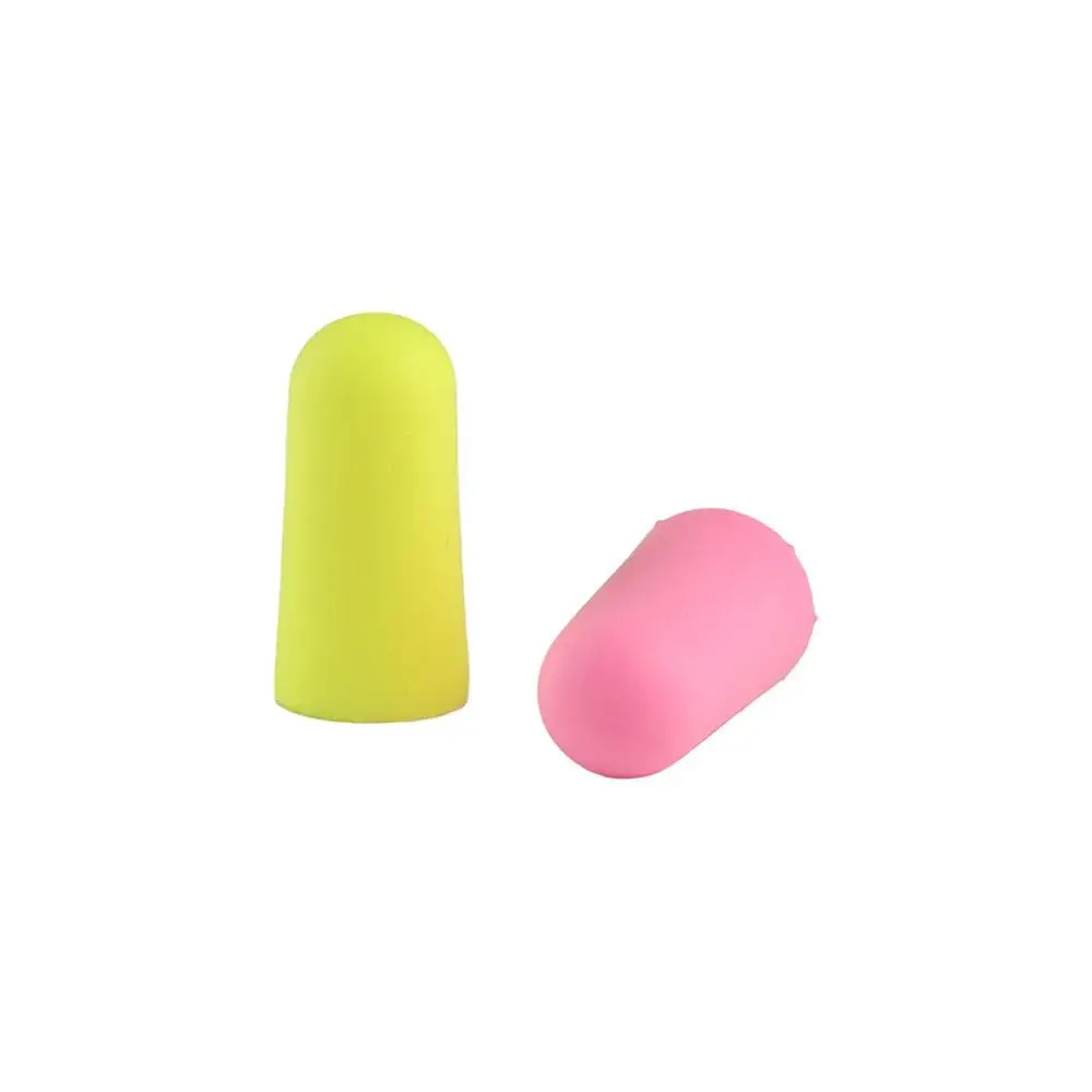 Noise Proof Silicone Ear Plugs Soft Foam Disposable Soundproof Earplugs Noise-canceling Protective Ear Protector