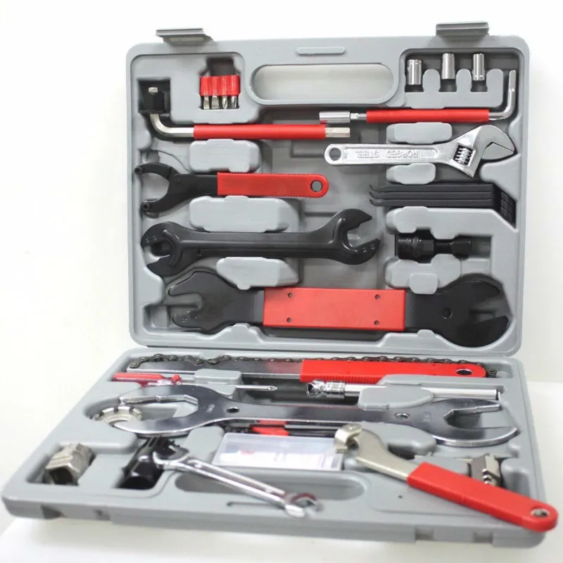 High quality 44 In 1 Multiful Bicycle Tools Kit Portable Bike Repair Tool Box Set Hex Key Wrench Remover Crank